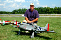 Steve Forrest with P-51, Kansas City Kitty